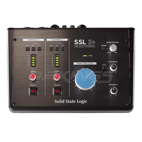 Solid State Logic SSL2+ USB Audio Interface – 2-In/4-Out Interface