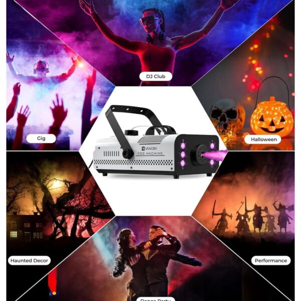 Fog Machine 1500W with Wireless Remote & Wired Control - Image 3
