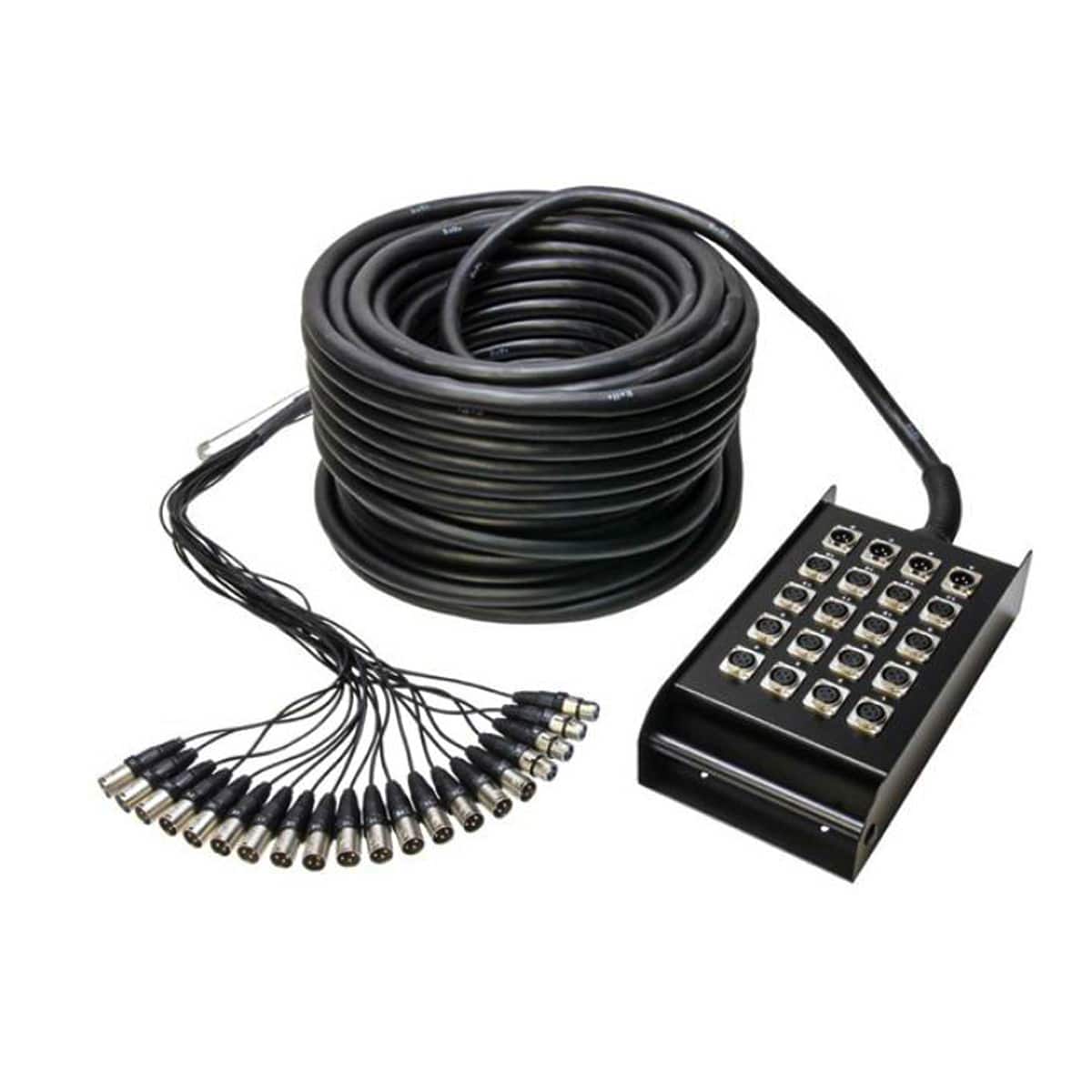 Jaguar 16/4/50m 50-Meter Snake Cable – 16 XLR Sends, 4 Returns