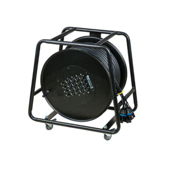 Jaguar 16 XLR Sends, 4 Returns 50-Meter Snake Cable with Drum Reel