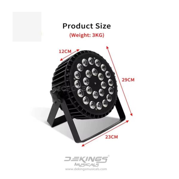 24×10W RGBW 4-in-1 Flat LED PAR Stage Light - Image 3