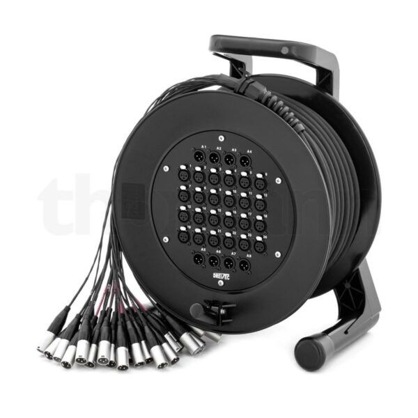 Jaguar 24 XLR Sends, 8 Returns 50-Meter Snake Cable with Drum Reel - Image 3