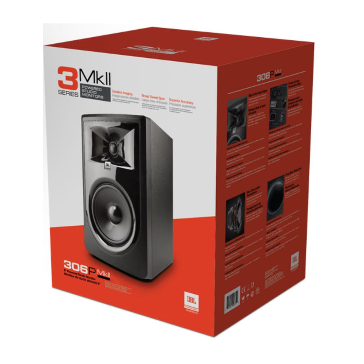 JBL 306P MKII 6-Inch 2-Way Powered Studio Monitor (Pair) - Image 6