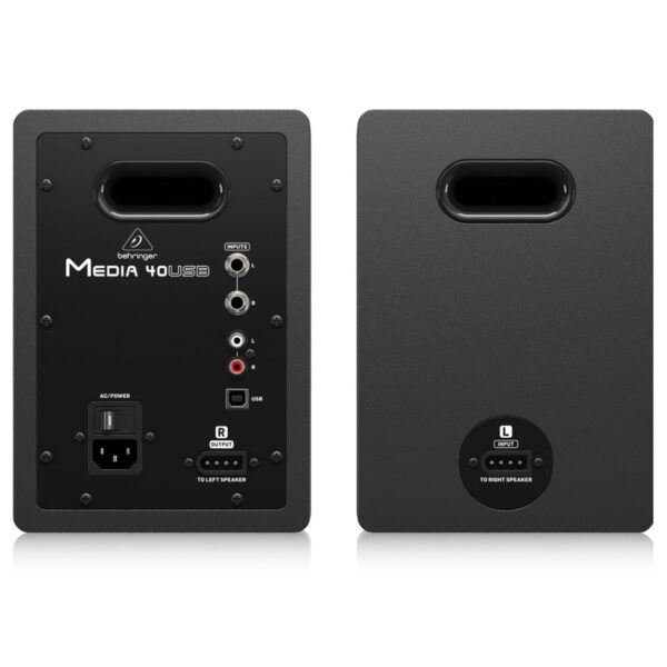 Behringer MEDIA 40USB – 40-Watt Bi-Amped 2-Way Studio Monitors with USB and Analog Connectivity (Pair) - Image 3