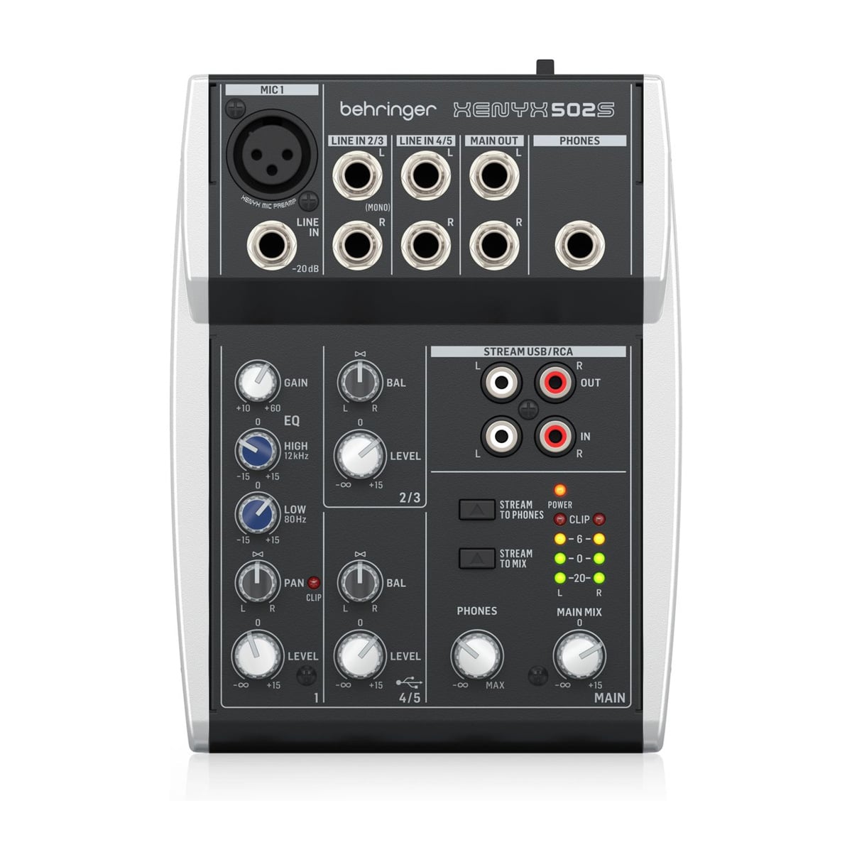 Behringer XENYX 502S 5-Channel Analog Streaming Mixer - Image 4