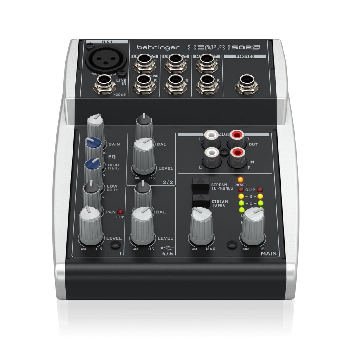 Behringer XENYX 502S 5-Channel Analog Streaming Mixer