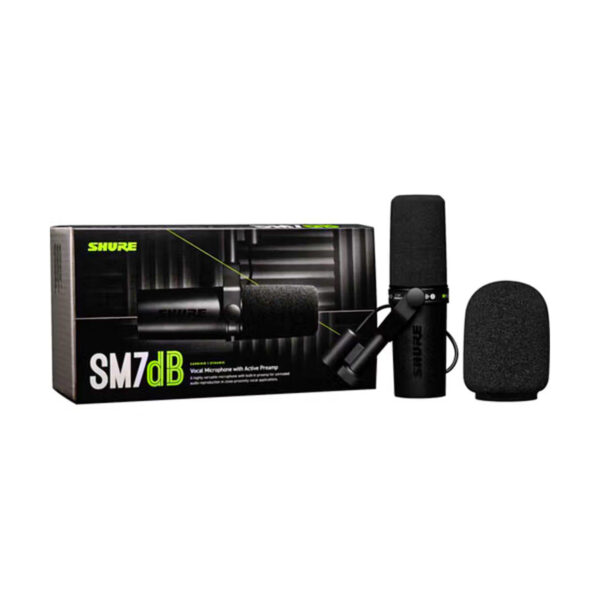 Shure SM7dB Active Dynamic Microphone - with Built-in Preamp