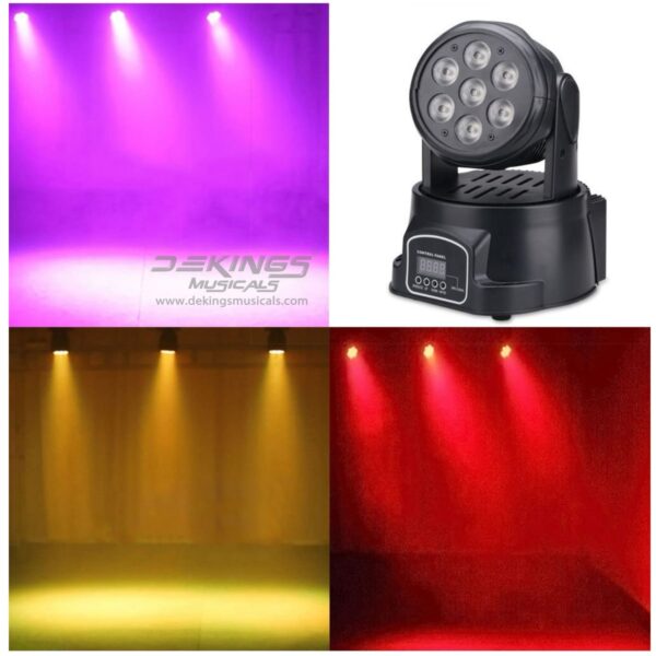 7×10W Bee Eye RGBW Mini LED Moving Head Light - Image 3