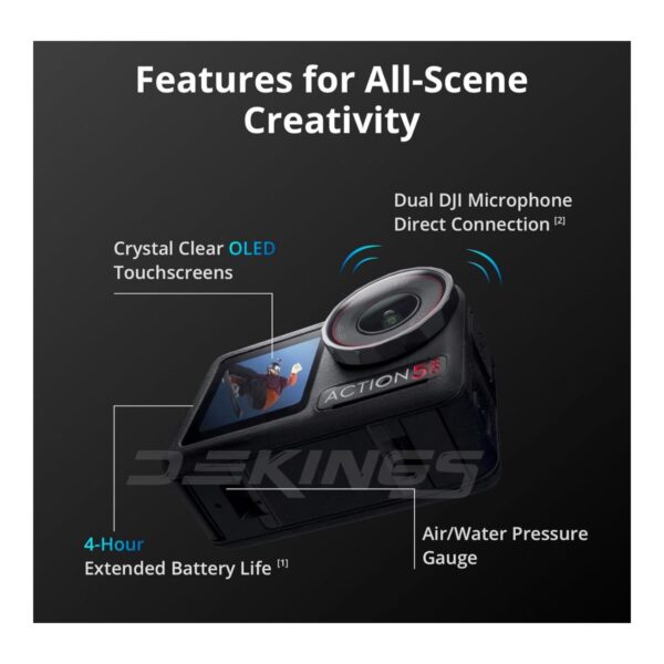 DJI Osmo Action 5 Pro – 4K60 Ultra HD Waterproof Action Camera  - Image 2