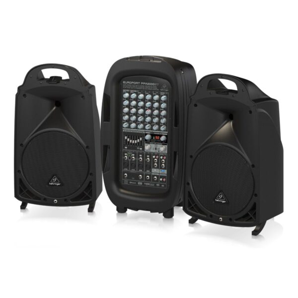Behringer PPA2000BT EUROPORT 2000-Watt Portable PA System with Bluetooth and Wireless Mic Receiver - Image 2