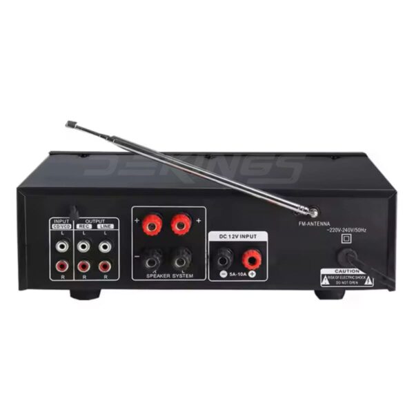 AV339 Bluetooth Karaoke Amplifier – 2-Channel Home Audio Amp - Image 3