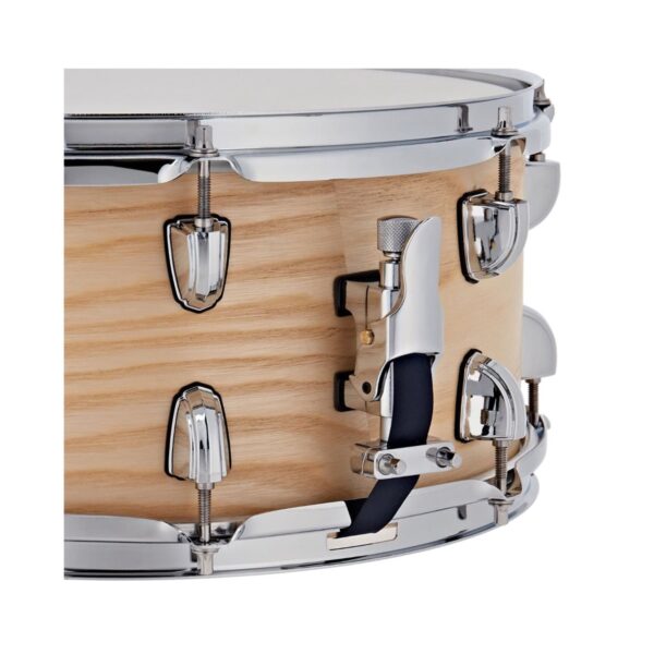 Premier Artist PAB1455S 14” x 5.5” Steel Snare Drum - Natural Ash Satin - Image 2
