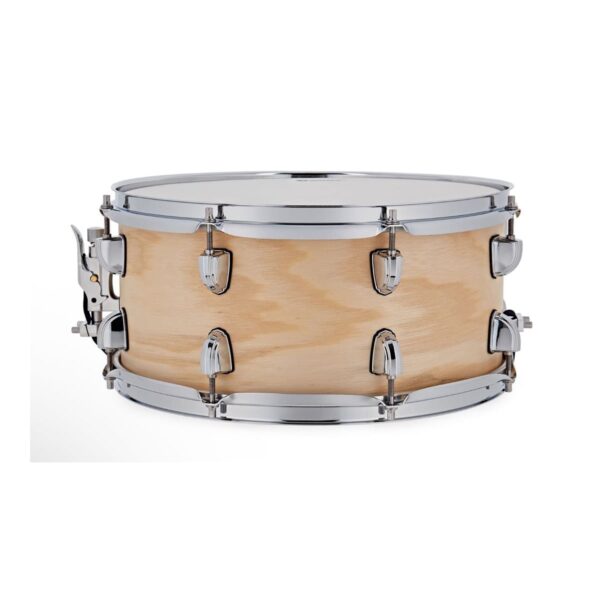 Premier Artist PAB1455S 14” x 5.5” Steel Snare Drum - Natural Ash Satin - Image 5