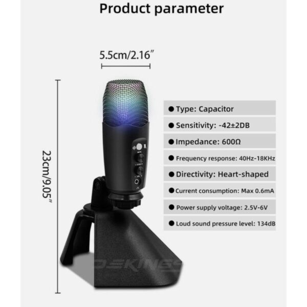Pro Hero Podcast Condenser Microphone - Image 3