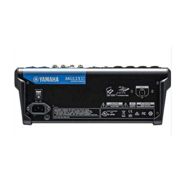 Yamaha MG12XU 12-Channel 4-Bus Powered Mixer with Built-in Amplifier, USB interface and Multi-Effects - Image 2
