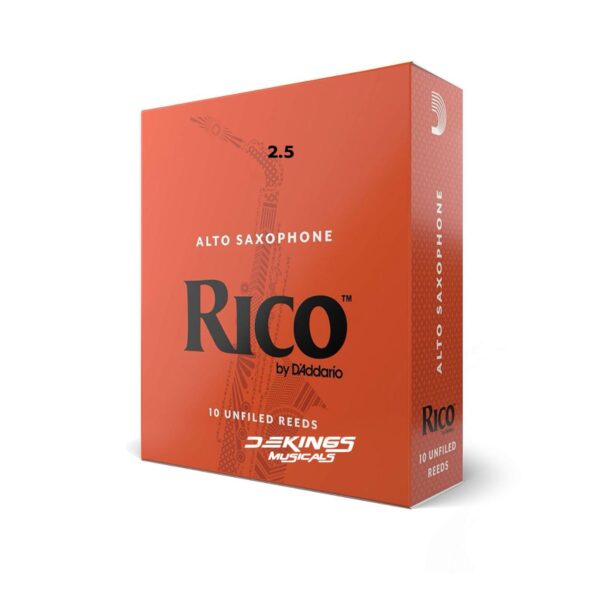 Rico Alto Saxophone Reeds – Size 2.5 (Box of 10)