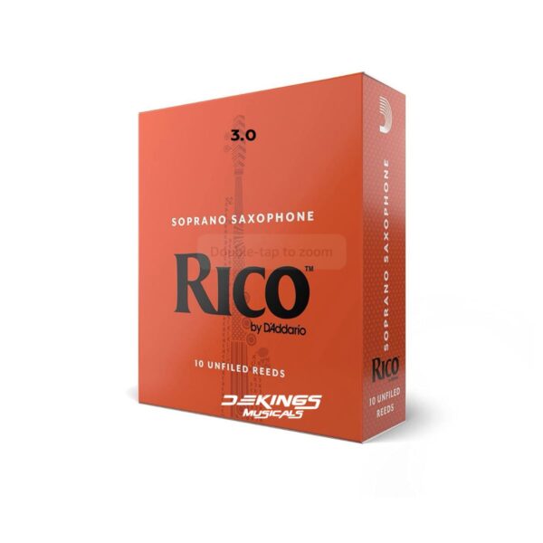 Rico Soprano Saxophone Reeds – Size 3.0 (Box of 10)
