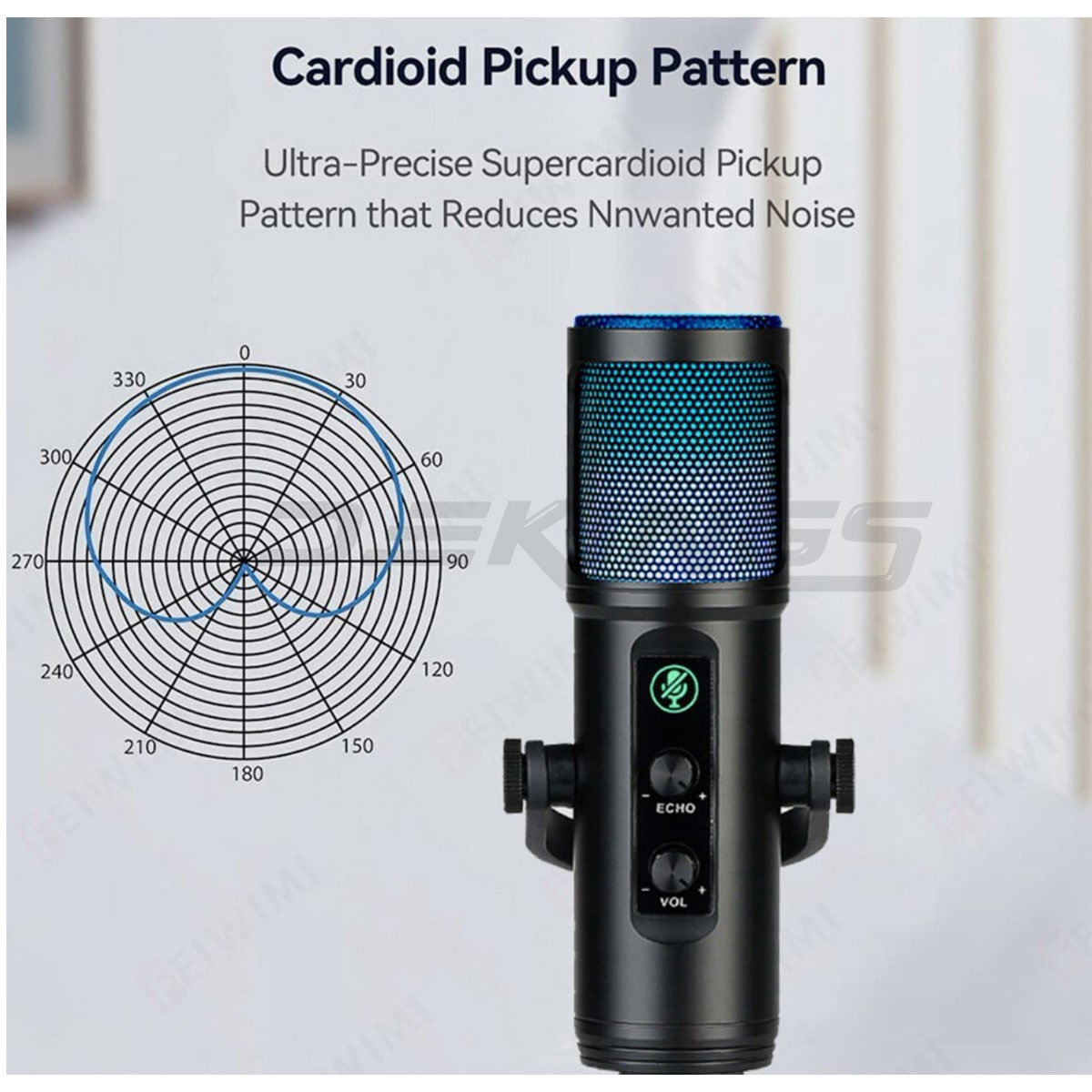 ZX-776 RGB USB Podcast Microphone - Image 6