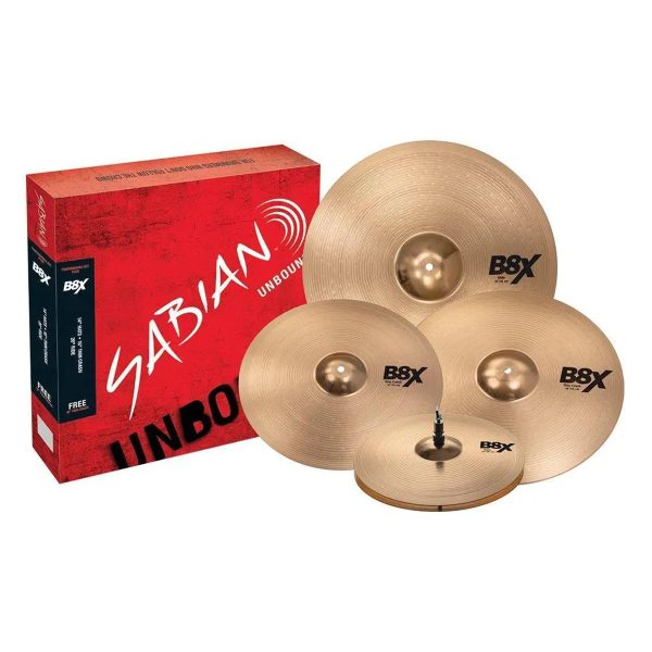 Sabian B8X Performance Cymbal Set- 14/16/20 inch- with Free 18 inch Crash