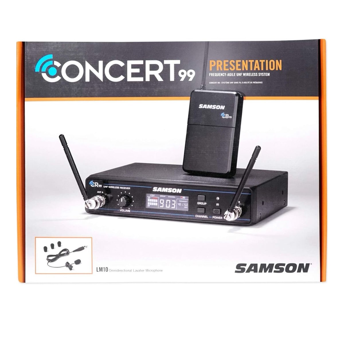 Samson Concert 99 Presentation Wireless System with LM10 Lavalier Microphone  - Image 7