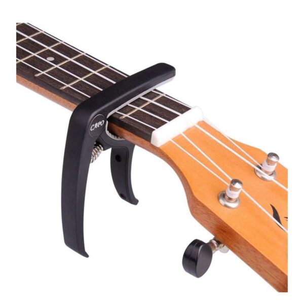 GUITAR CAPO - Black (Spring Action Clamp) - Image 2