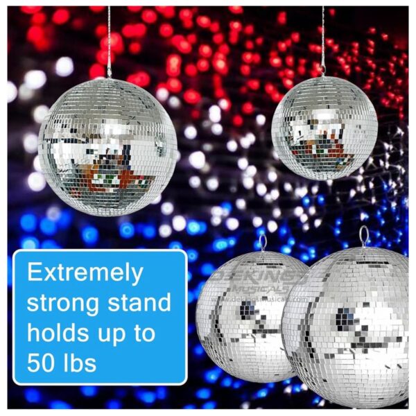 Disco Mirror Ball – Reflective Rotating Party Ball - Image 2