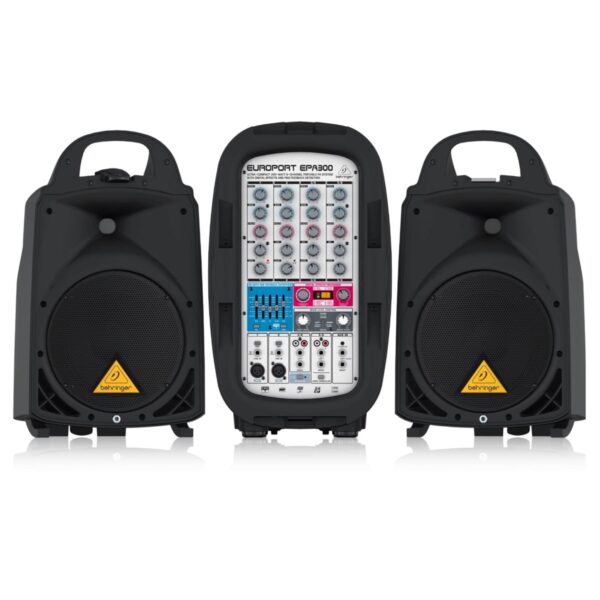 Behringer EPA300 Portable 300-Watt PA Sound System with Speakers, Mixer & Microphone