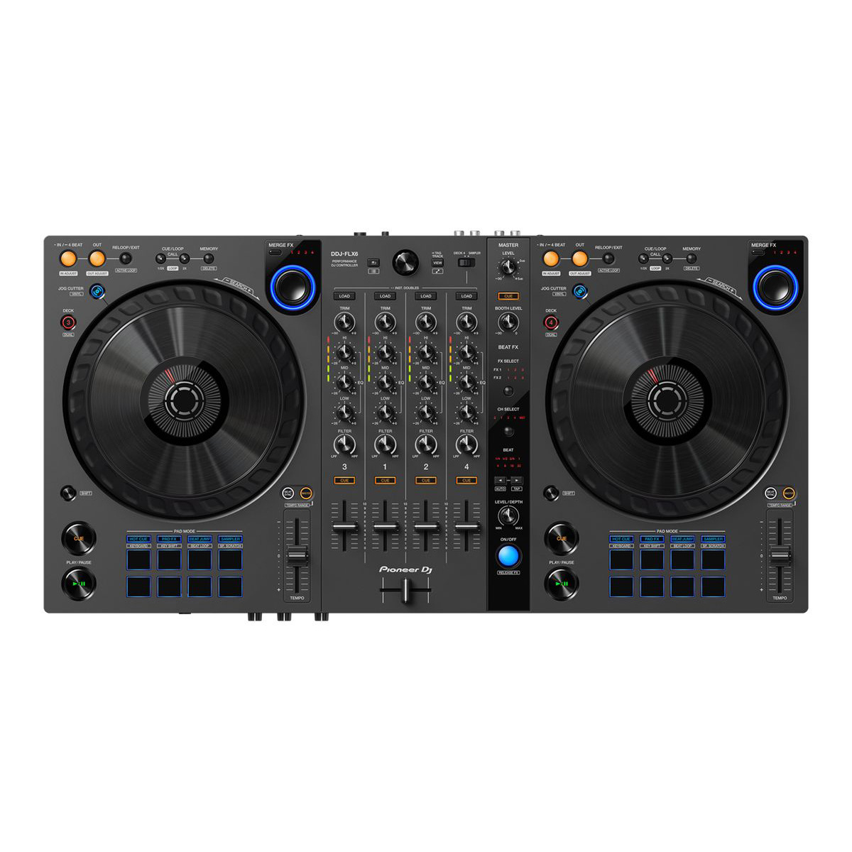 Pioneer DJ DDJ-FLX6GT 4-Channel DJ Controller-Graphite