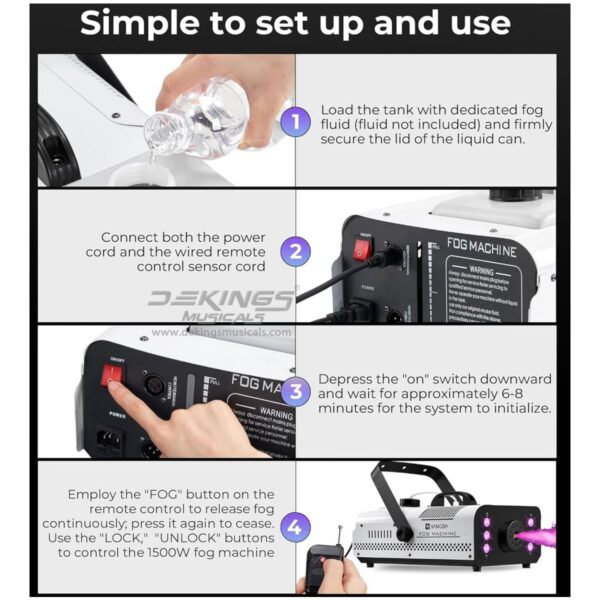 1500W Smoke Fog Machine - Image 2