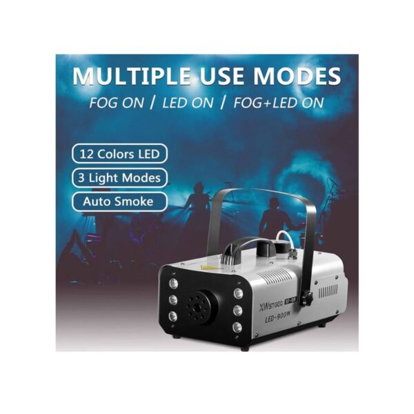 Fog Machine 900 Watt with 6 LED Lights and 2-In-1 Wireless Remote - With Liquid - Image 4