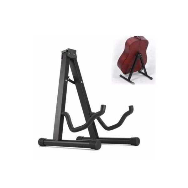 A-Frame Foldable Guitar Stand for Acoustic, Electric, and Bass Guitars - Image 2