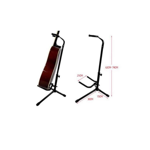 Tripod Guitar Stand with Neck Support for Acoustic, Electric & Bass Guitars - Image 3