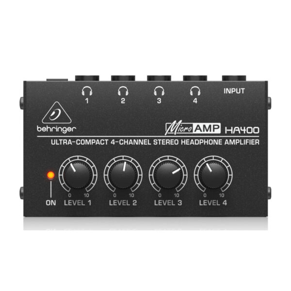 Behringer HA 400 – 4-Channel Headphone Amplifier for Studio and Live Applications