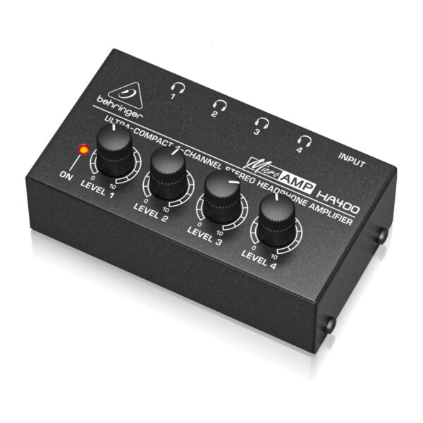 Behringer HA 400 – 4-Channel Headphone Amplifier for Studio and Live Applications - Image 3