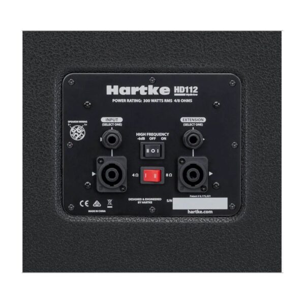 Hartke HyDrive HD112 300-watt 1x12” Bass Cabinet with Hybrid Cone Speaker - Image 4