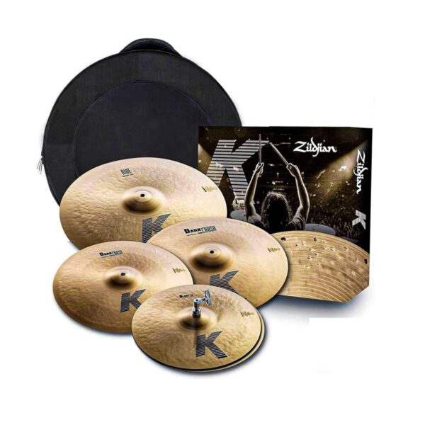 Zildjian K0800 K Custom Cymbal Pack – Premium 4-Piece Set (14” Hi-Hats, 16” & 18” Crashes, 20” Ride)