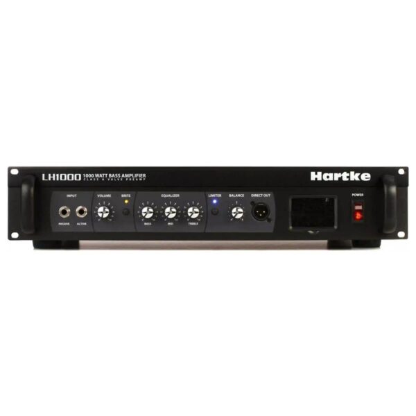 Hartke LH1000 1000-watt Bass Amplifier Head with Tube Preamp and Dual Parallel Power Amps
