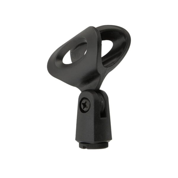 Universal Microphone Holder with Plastic Clip and Flexible Rubber Grip - Image 2