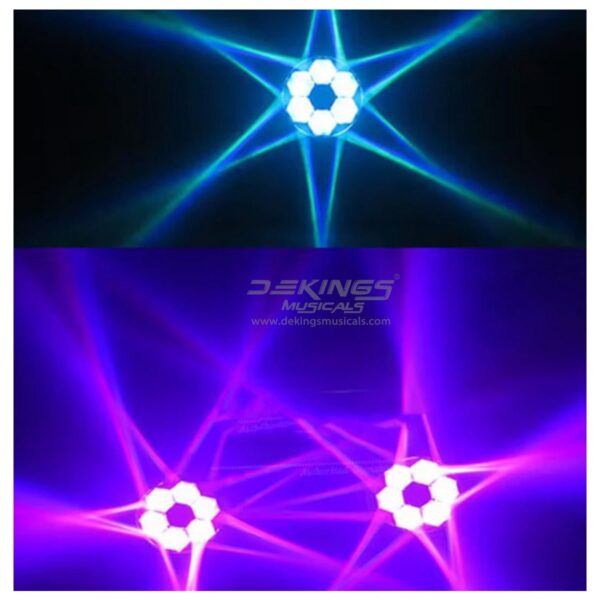 6×15W LED Mini Bee Eye Moving Head Light - Image 3