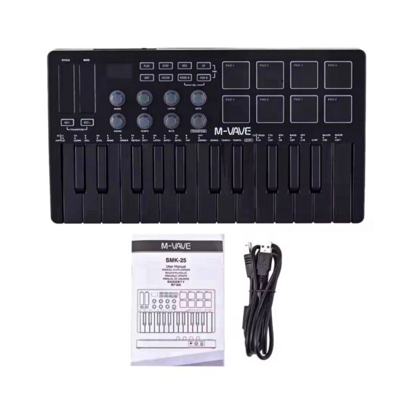 M-VAVE SMK-25-25 Key USB MIDI Keyboard Controller - Image 2