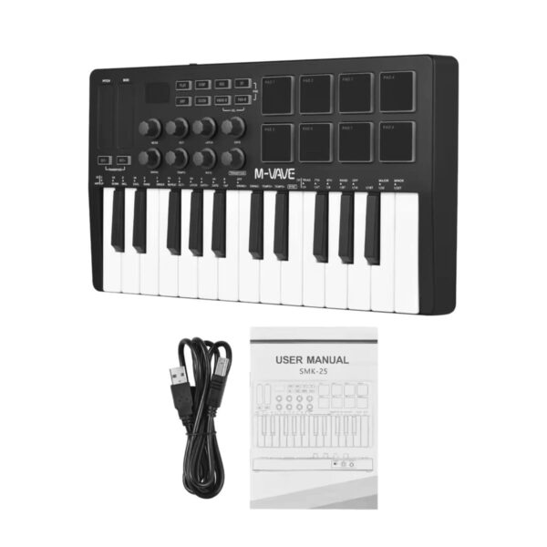 M-VAVE SMK-25-25 Key USB MIDI Keyboard Controller - Image 3