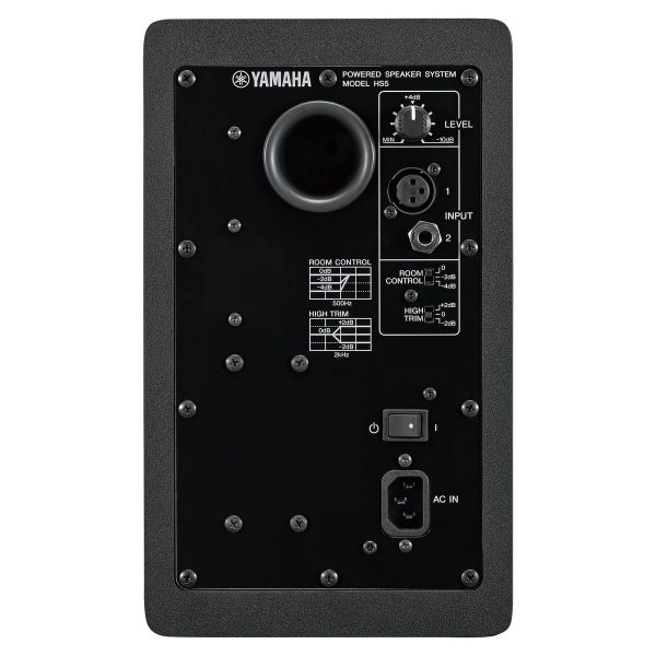 Yamaha HS5 Active Studio Monitor Speaker Pair- Black - Image 2