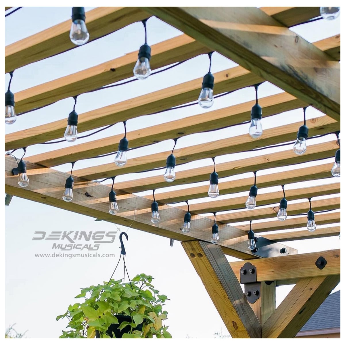 20-Meter Outdoor String Rope Light with 20 LED Bulbs - Image 2
