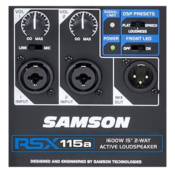 Samson RSX115A - 1600W 2-Way Active Loudspeaker (A Pair) - Image 5