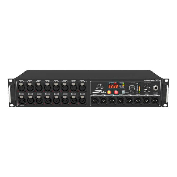 Behringer S16 16-Input 8-Output Digital Stage Box with Midas Preamps and AES50 Networking