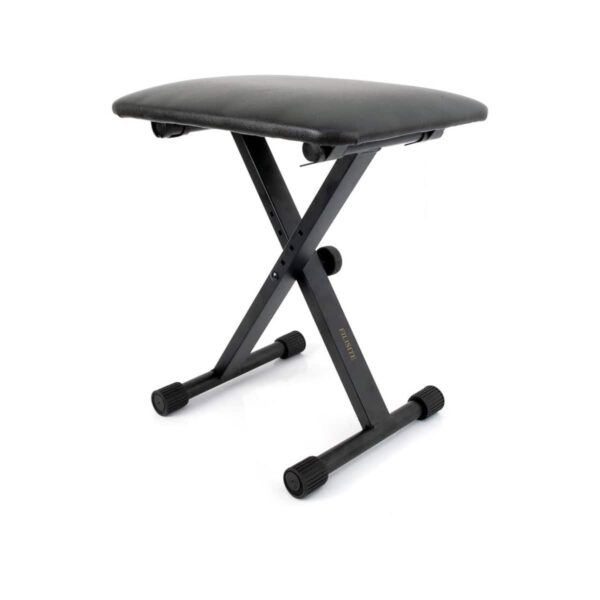 Adjustable X-Style Keyboard Bench – Foldable, Padded Seat, Heavy-Duty Design for Piano & Keyboard Players