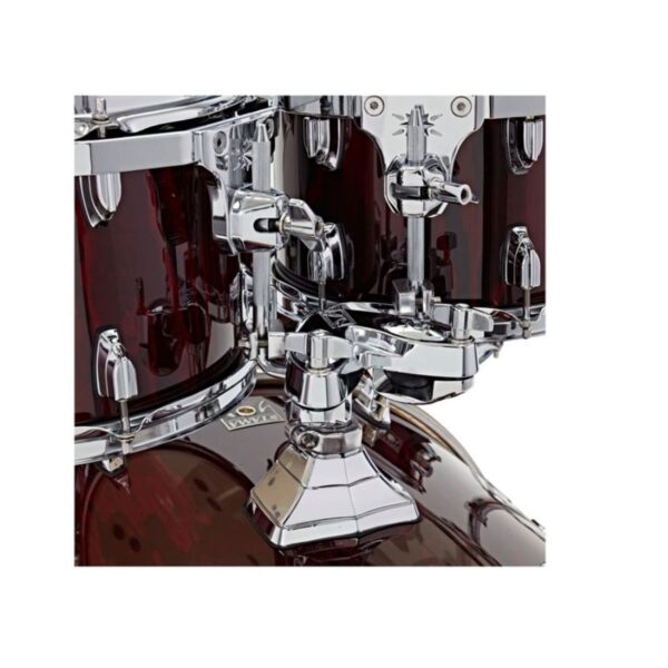 Tama Superstar Classic Exotic 22" 7pc, Gloss Garnet Lacebark Pine Details - Image 5